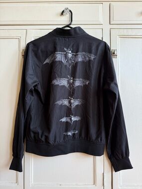 RARE Blackcraft Cult Release the Bats Bomber Jacket with Bat Print